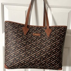 Versace brown large tote